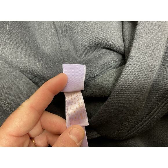 Savage X Fenty Rihanna Essential Racer Oversized Cropped Hoodie Black Large - Picture 11 of 14